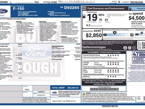 Used 2024 Ford F150 XLT w/ Equipment Group 302A MID AWD/4WD image 6