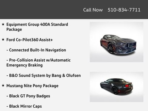 Used 2024 Ford Mustang GT Premium w/ Mustang Nite Pony Package RWD image 4