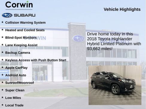 Used 2018 Toyota Highlander Limited Platinum AWD/4WD image 6