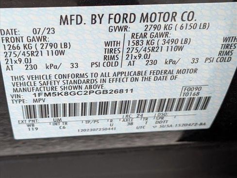 Used 2023 Ford Explorer ST w/ Equipment Group 401A AWD/4WD image 15