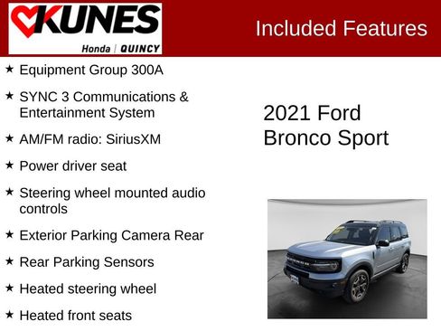 Used 2021 Ford Bronco Sport Outer Banks AWD/4WD image 2