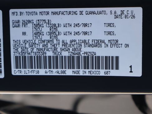 Certified 2026 Toyota Tacoma SR5 RWD image 17