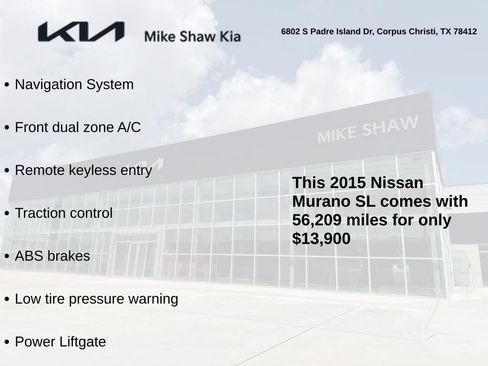 Used 2015 Nissan Murano SL FWD image 3