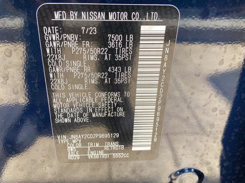 Used 2023 Nissan Armada Platinum w/ Cargo Package AWD/4WD image 17