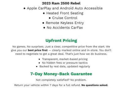 Used 2023 RAM 2500 Rebel w/ Level 1 Equipment Group