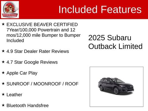 Used 2025 Subaru Outback Limited AWD/4WD image 4
