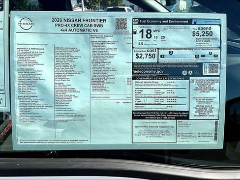 New 2026 Nissan Frontier PRO-4X w/ Pro Premium Package image 14