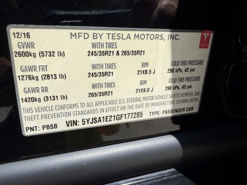 Used 2016 Tesla Model S 75D AWD/4WD image 27