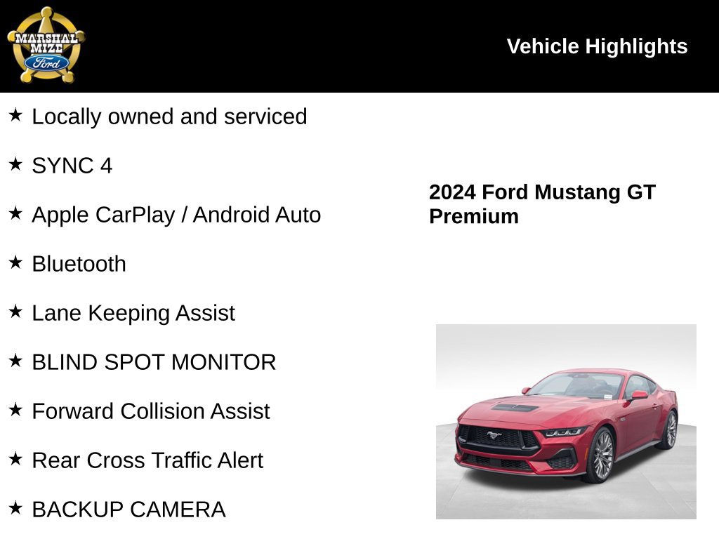 Certified 2024 Ford Mustang GT Premium RWD image 2