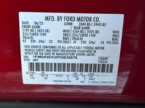 Certified 2023 Ford Explorer XLT w/ Equipment Group 202A image 20