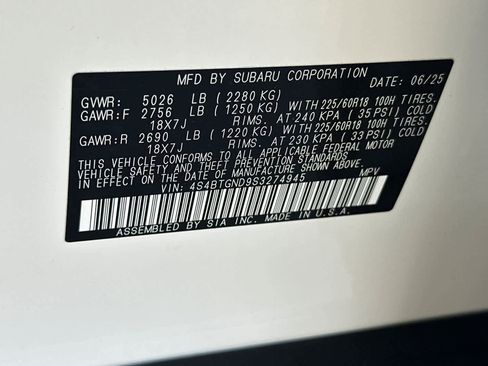 Certified 2025 Subaru Outback Limited XT w/ Popular Package #2 AWD/4WD image 29