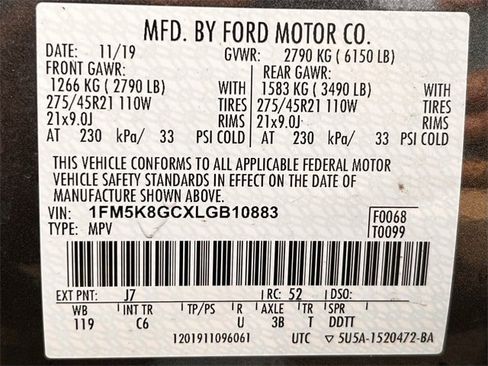 Used 2020 Ford Explorer ST w/ ST Street Pack image 33