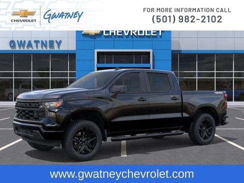 New 2026 Chevrolet Silverado 1500 Custom w/ Turbomax Blackout Package AWD/4WD image 2