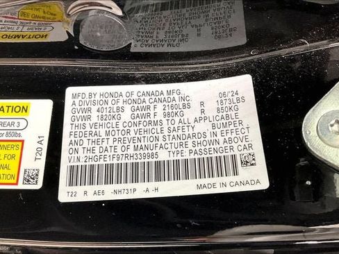 Certified 2024 Honda Civic Touring image 33