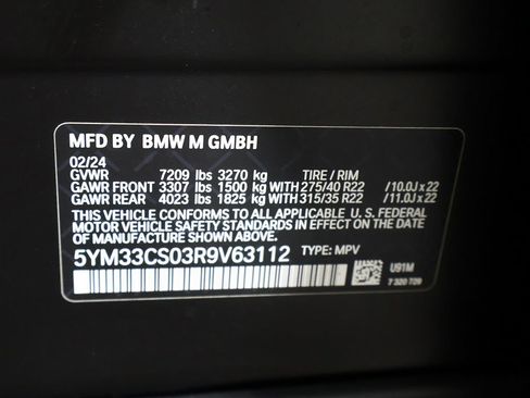 Used 2024 BMW XM Label Red AWD/4WD image 62