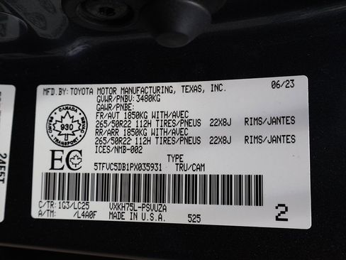 Used 2023 Toyota Tundra Capstone image 59