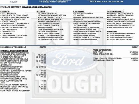 New 2026 Ford F350 Platinum w/ FX4 Off-Road Package image 2