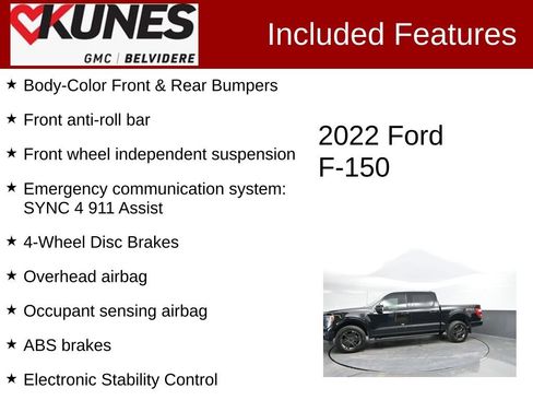 Used 2022 Ford F150 Lariat w/ Equipment Group 502A High AWD/4WD image 3