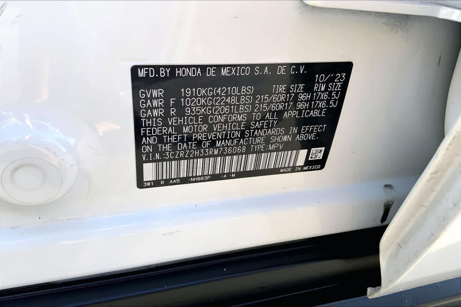 Used 2024 Honda HR-V LX image 36