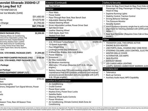 Used 2022 Chevrolet Silverado 3500 LT w/ Convenience Package AWD/4WD image 3