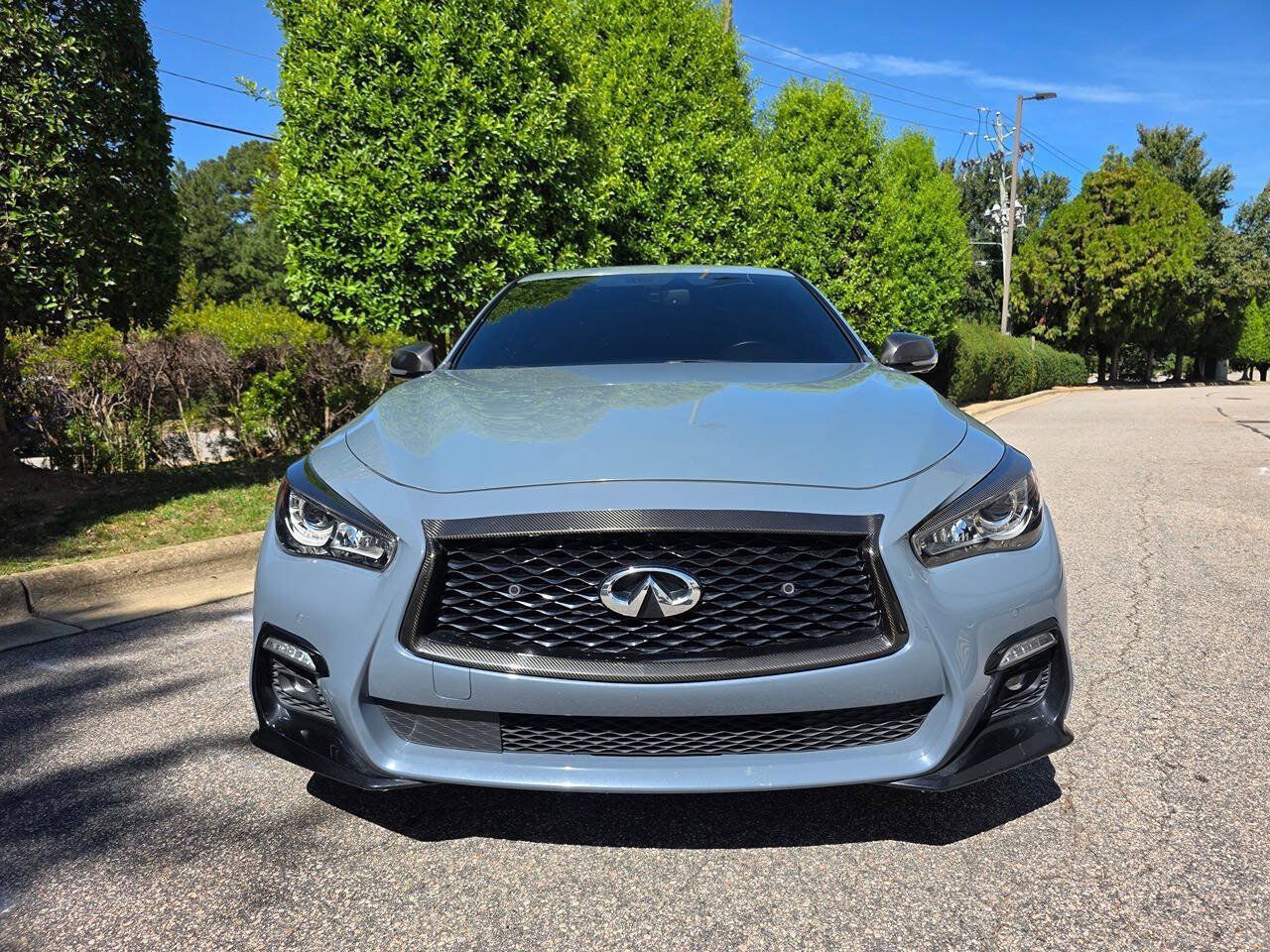 Used 2022 INFINITI Q50 Red Sport 400 w/ Carbon Fiber Package RWD image 8