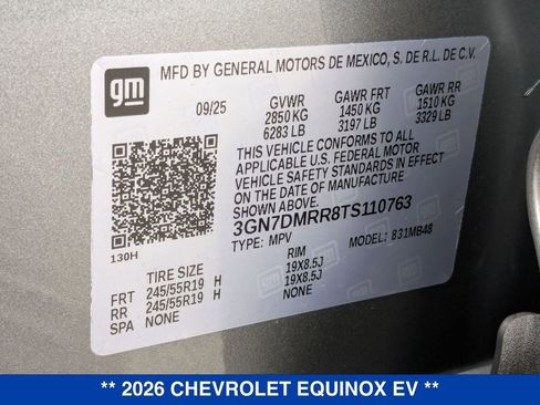 New 2026 Chevrolet Equinox EV LT w/ Comfort Package image 69