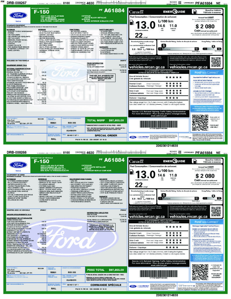 Used 2023 Ford F150 Platinum AWD/4WD image 36