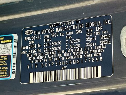 Used 2021 Kia Telluride SX w/ Nightfall Edition Package AWD/4WD image 36