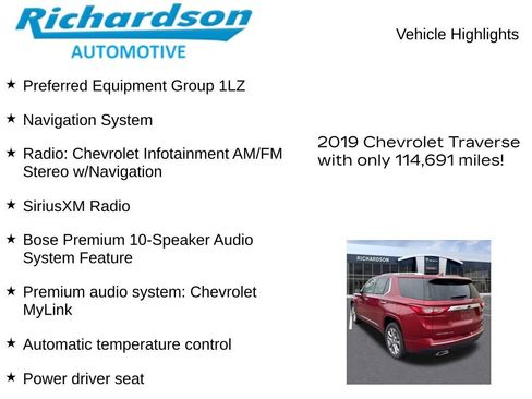 Used 2019 Chevrolet Traverse Premier image 10