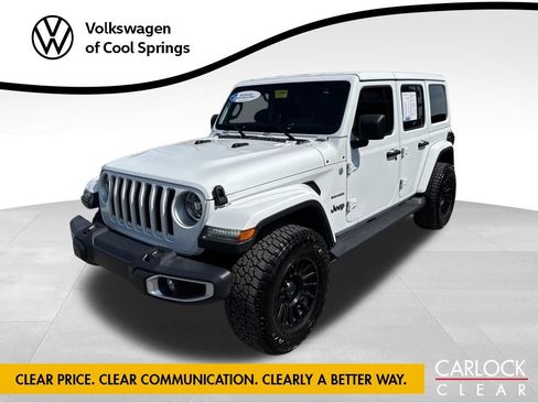 Used 2022 Jeep Wrangler Unlimited Sahara w/ LED Lighting Group AWD/4WD image 1