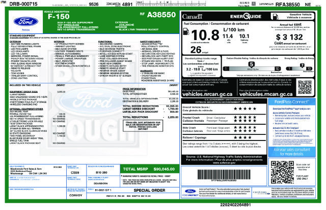 Used 2024 Ford F150 Lariat w/ Equipment Group 502A High AWD/4WD image 2