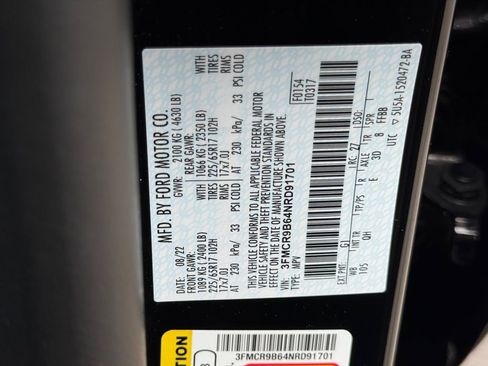 Used 2022 Ford Bronco Sport Big Bend w/ Convenience Package AWD/4WD image 28