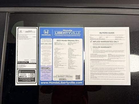 Certified 2022 Honda Odyssey EX-L image 51