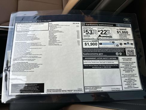 New 2026 Land Rover Range Rover Sport Dynamic SE image 24