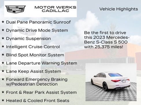Used 2023 Mercedes-Benz S 500 4MATIC w/ AMG Line image 14