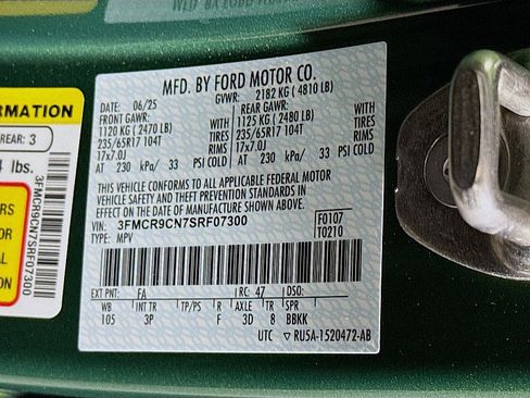 New 2025 Ford Bronco Sport Outer Banks w/ Sasquatch Outer Banks Package image 33