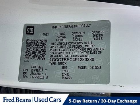 Used 2023 Chevrolet Colorado W/T w/ LPO, Pro Essentials Package image 29