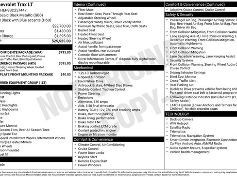 Used 2025 Chevrolet Trax LT w/ Driver Confidence Package FWD image 3