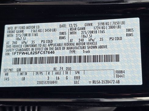 New 2025 Ford F150 Tremor w/ Bed Utility Package AWD/4WD image 29