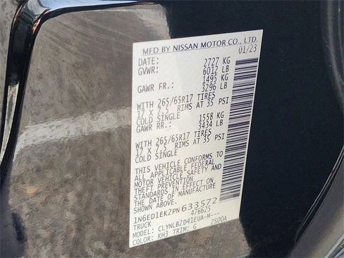 Certified 2023 Nissan Frontier SV w/ Midnight Edition Package image 36