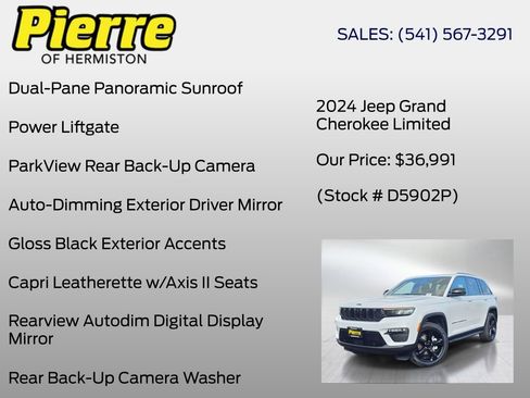 Used 2024 Jeep Grand Cherokee Limited w/ Luxury Tech Group II AWD/4WD image 24