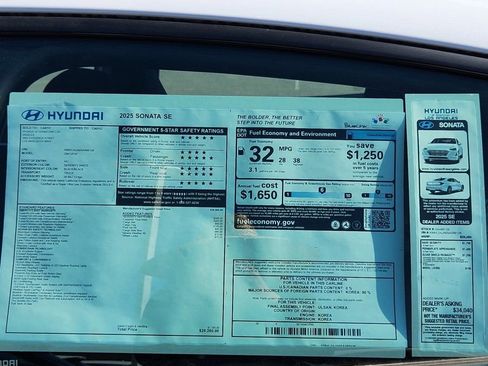 New 2025 Hyundai Sonata SE FWD image 25