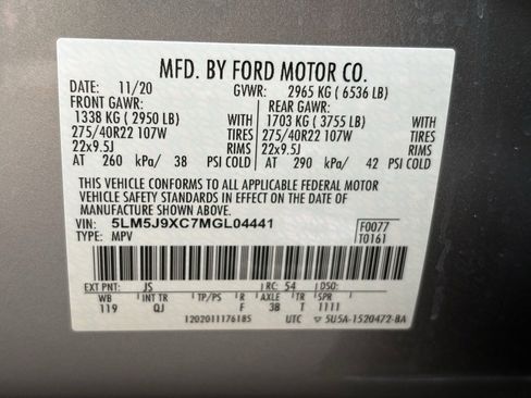 Used 2021 Lincoln Aviator Black Label w/ Dynamic Handling Package image 21