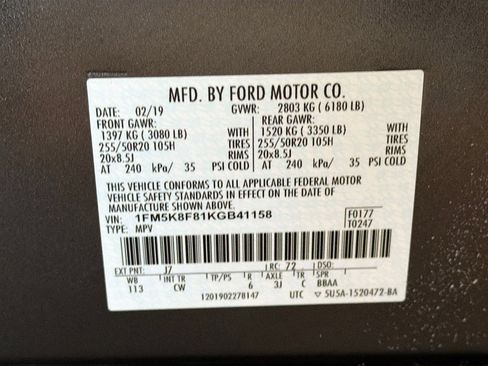 Used 2019 Ford Explorer Limited w/ Class III Trailer Tow Package image 12