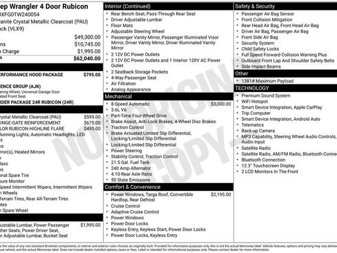 New 2026 Jeep Wrangler Unlimited Rubicon w/ Xtreme 35 Tire Package AWD/4WD image 31