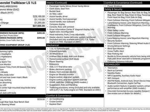 Used 2024 Chevrolet TrailBlazer LS w/ LS Convenience Package AWD/4WD image 4