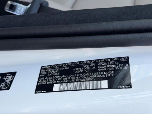 New 2026 Volvo XC90 T8 Ultra w/ Lounge Package AWD/4WD image 18