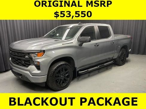 Used 2025 Chevrolet Silverado 1500 Custom w/ Turbomax Blackout Package AWD/4WD image 2