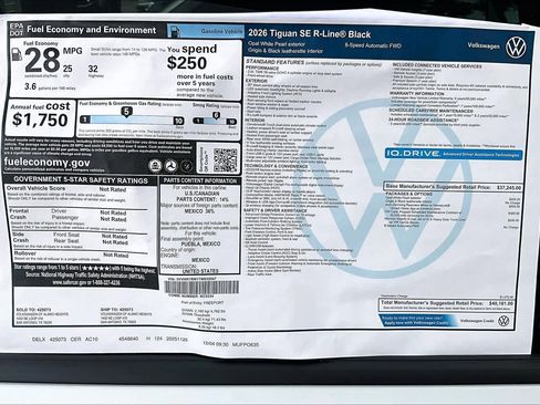 New 2026 Volkswagen Tiguan SE R-Line image 18
