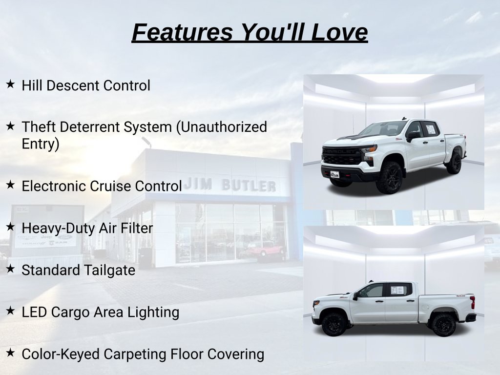 Used 2024 Chevrolet Silverado 1500 Custom Trail Boss AWD/4WD image 42